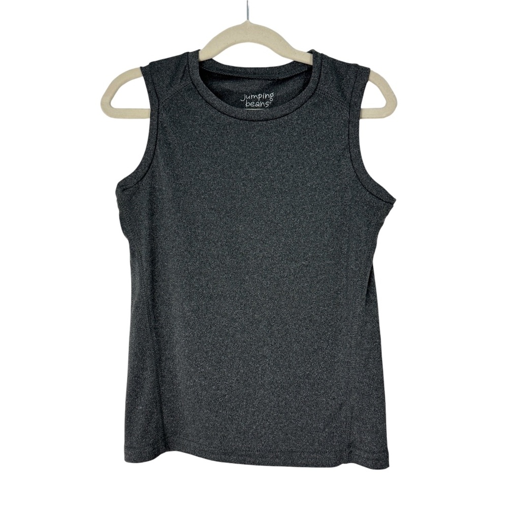 Jumping Beans Boy’s Size 6 Gray Active Sleeveless Stretch Casual Muscle Tank